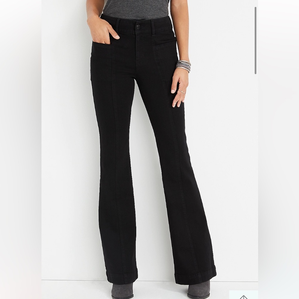 Maurices m jeans by maurices™ Black Seam Flare High Rise Jean - NWOT - 10 Reg